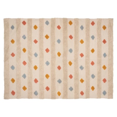 Atmosphera Tapis Enfant Route Niels Jute 100x150 Cm – Tapis Jeu Voiture Pour Chambre Enfant, Beige
