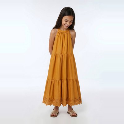 Robe longue sans manches avec broderies MONOPRIX