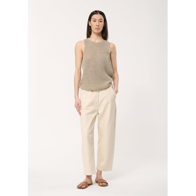 Pantalon écru longueur 7/8ème en coton HUMILITY