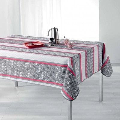 Nappe rectangle 140x240cm Feliz corail DOUCEUR D'INTÉRIEUR