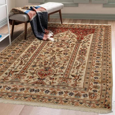 Authentique tapis d'Orient fait main en soie JIHANGIR 55 UN AMOUR DE TAPIS