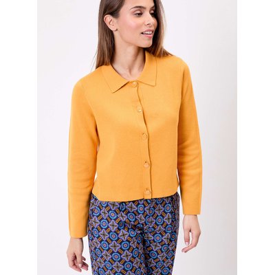 Gilet court droit maille unie GALET PRINCESSE NOMADE
