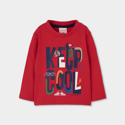 T-shirt en maille garçon imprimé Keep Cool BOBOLI