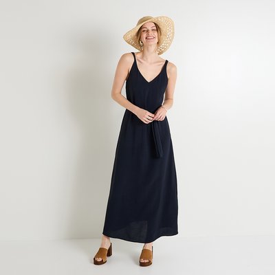 Robe longue fluide unie GRAIN DE MALICE