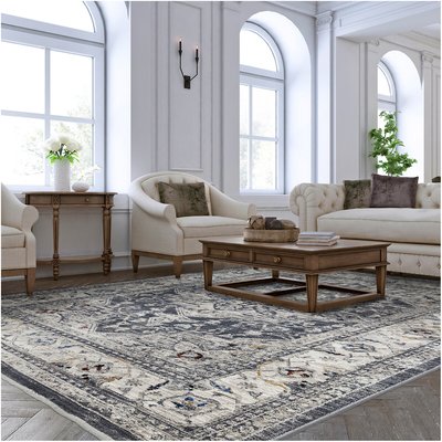 Sophisticated Vintage Medallion Rug SO'HOME