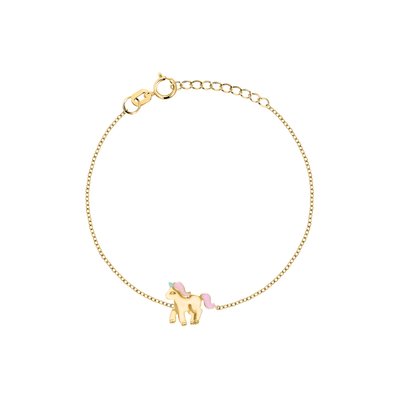 Bracelet en or 375 et laque CLEOR