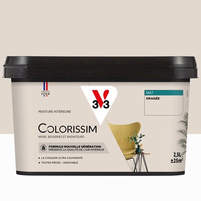 Peinture murale Colorissim Mat, Les beiges V33