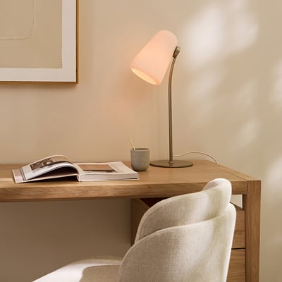 Fosca Fluted Opaline Lamp AM.PM
