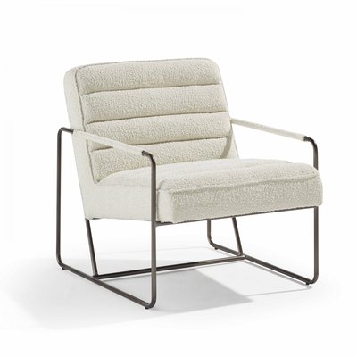 Fauteuil en tissu bouclette, HARTCHY OVIALA