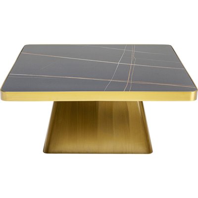 Table basse Miler dorée et noire 80x80cm KARE DESIGN
