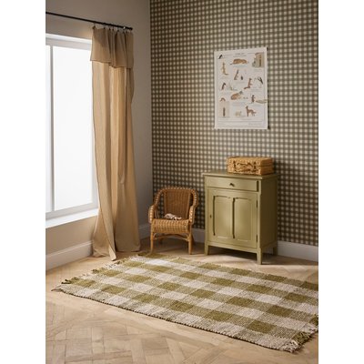 Tapis vichy en jute "Axel" - grand modèle CYRILLUS