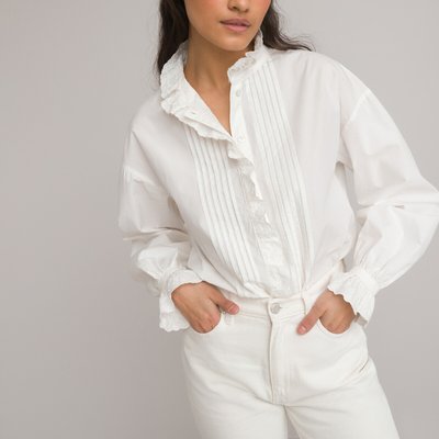 Langärmelige Bluse mit Rüschenkragen LA REDOUTE COLLECTIONS