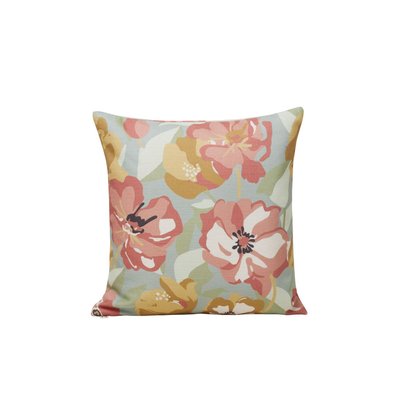 Housse de coussin Adelise Tamisant en Prairie de fleurs imprimée Vert 40x40 cm MADURA