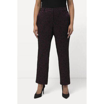 Pantalon jacquard ajusté à motif floral ULLA POPKEN