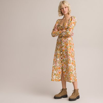 Платье длинное, сделано в Европе LA REDOUTE COLLECTIONS
