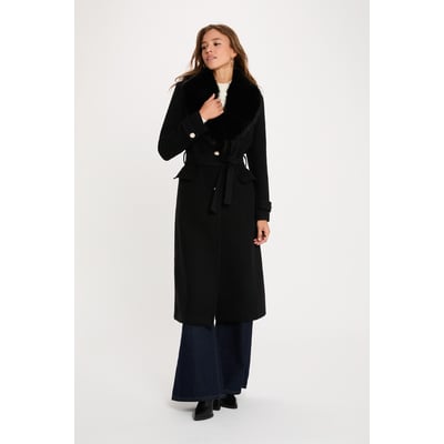 Manteau long ceinturé MORGAN