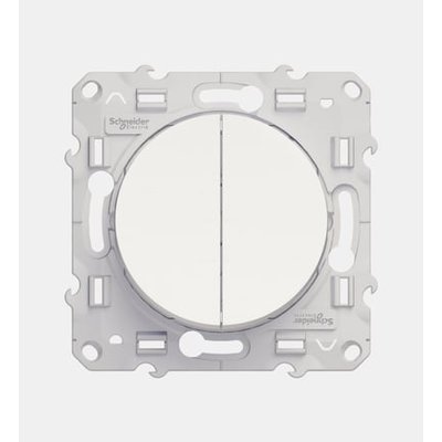 Interrupteur Double Va-et-vient À Vis Connexion Rapide - Odace Blanc SCHNEIDER ELECTRIC