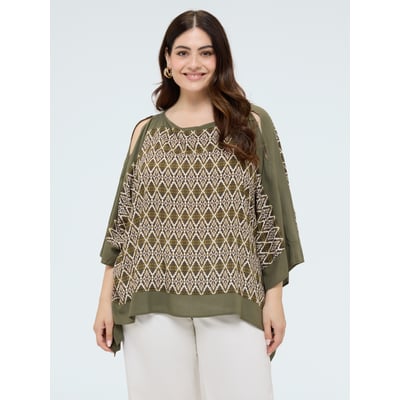 Blouse imprimée FIORELLA RUBINO