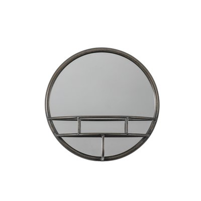 40 x 40cm Black Vanity Round Mirror ÉDITÉ