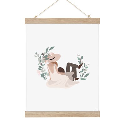 Pastorale I, Affiche seule 50cm x 70cm COTTON BIRD