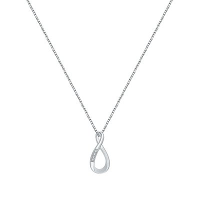 Collier en argent 925 et oxyde de zirconium CLEOR