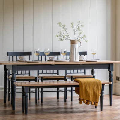 Ende Shaker-Style Oak Extendable Farmhouse Dining Table (Seats 6 -10) SO'HOME