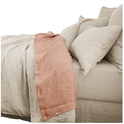 Drap plat lin lavé collection Soline EDEN