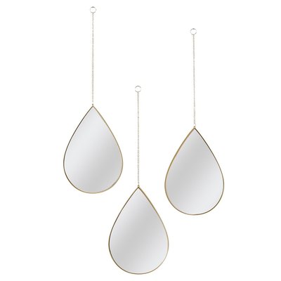 Lot de 3 miroirs gouttes THE HOME DECO FACTORY