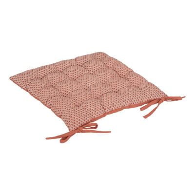 Galette de chaise en coton imprimé OTTO ATMOSPHERA