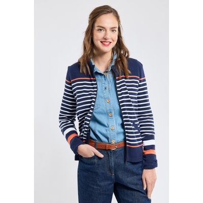 Veste rayée zippée en coton épais ARMOR-LUX