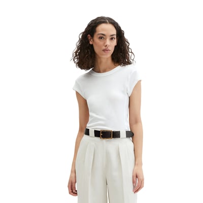 T-shirt slim en coton organique MARC O'POLO