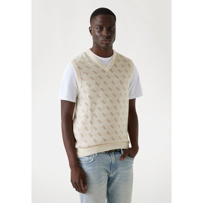 Gilet Logo 4G Logo Laine Mélangée GUESS