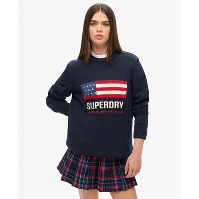 Pull oversize en maille Vintage Athletic SUPERDRY