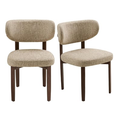 Chaise en tissu polyester chiné (lot de 2) MONTREUX PIER IMPORT