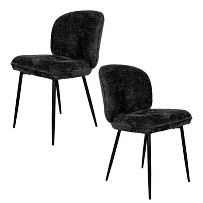 Chaise cosy en tissu (lot de 2) IENA PIER IMPORT