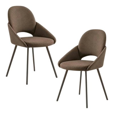 Chaise en tissu accoudoirs intégrés (lot de 2) AUREN PIER IMPORT