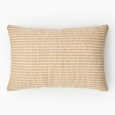 Coussin rayé, 40x60cm, contient de la jute MONOPRIX