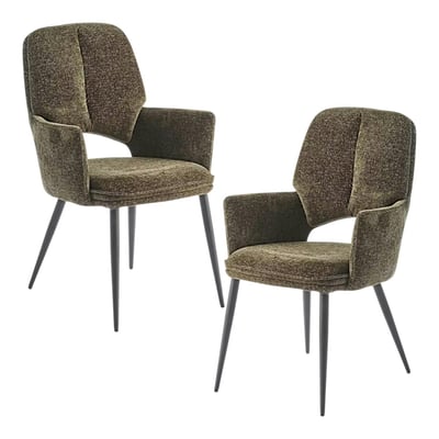 Fauteuil de table à dossier ouvert (lot de 2) LIGURIE PIER IMPORT