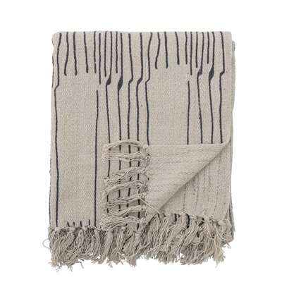 Plaid en coton recyclé 160x130 cm Celly Nature BLOOMINGVILLE