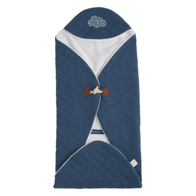 Couverture nomade à capuche en coton matelassé SAUTHON
