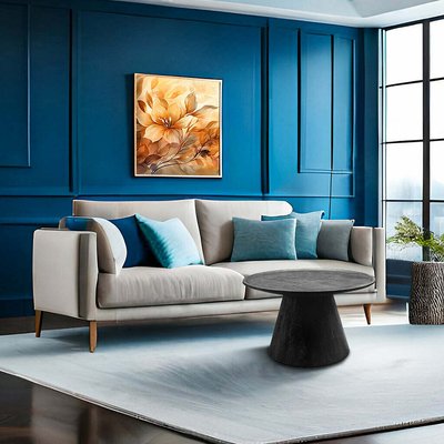 Calo Round Acacia Wood Coffee Table ÉDITÉ