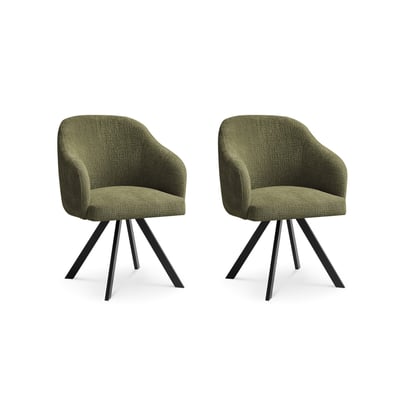 Lot de 2 chaises tissu texturé, SOPHIE BOBOCHIC