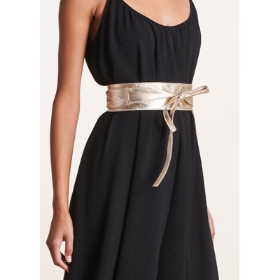 Ceinture en cuir de chèvre à nouer LA FEE MARABOUTEE