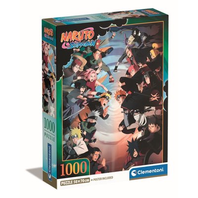 Compact 1000 pièces - naruto shippuden CLEMENTONI