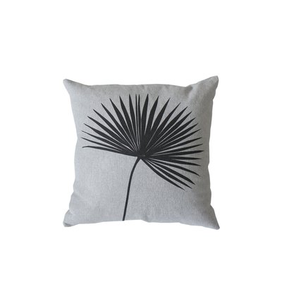 Coussin carré feuille de palmier HOME MAISON