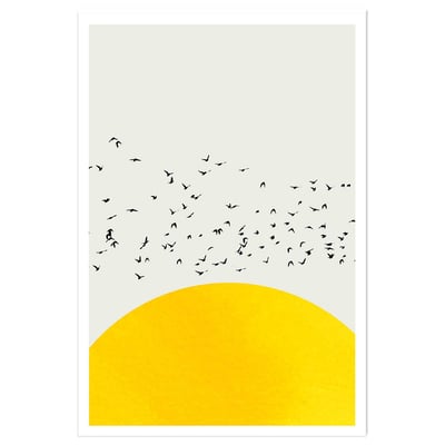 Affiche dessin ""1000 oiseaux"" HEXOA