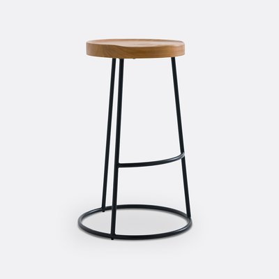 Tabouret de bar en orme H66 cm, Iska LA REDOUTE INTERIEURS