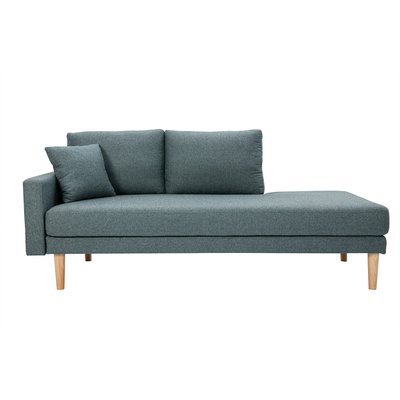 Méridienne scandinave L190 cm pieds bois clair BERTILLE MILIBOO
