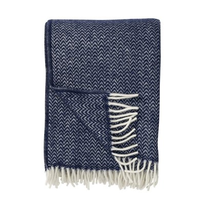 Plaid laine agneau bio  Chevron KLIPPAN