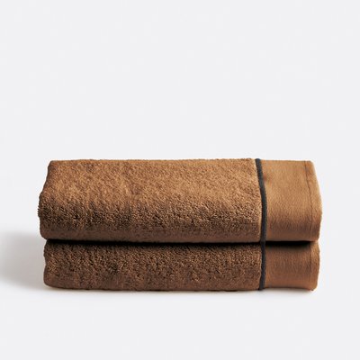 Lot 2 serviettes de toilette en coton peigné 675g/m2, Victor LA REDOUTE INTERIEURS